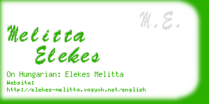 melitta elekes business card